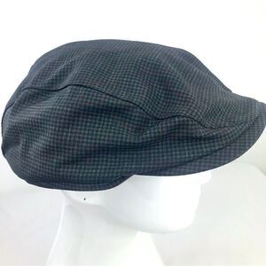 Tilly Endurables Gray Blue Plaid Newboy Peaky Blinders Fleece Earflap Cap